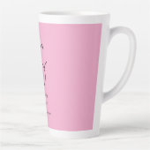 Stilvolles Monogramm Professional Hellrosa Milchtasse (Rechts)