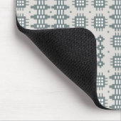 Stilvolles Mousepad: Welsh Tapestry Pattern, Grau Mousepad (Ecke)