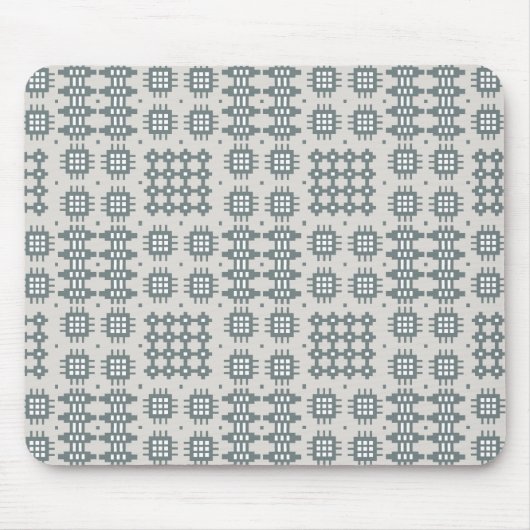 Stilvolles Mousepad: Welsh Tapestry Pattern, Grau Mousepad (Vorne)