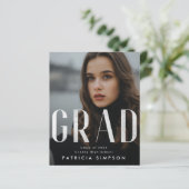 Stilvolles, muffiges Silver Gray Foil GRAD Foto An (Stehend Vorderseite)