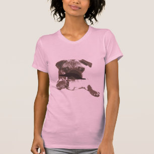 Stilvolles Mustache Mops Shirt