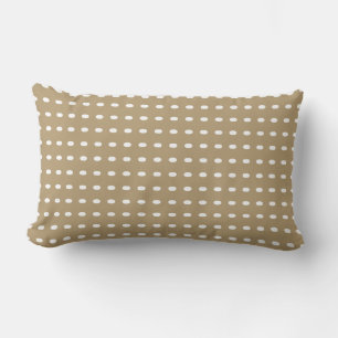 Stilvolles Muster Beige Weiß Chic Elegant Geometri Lendenkissen