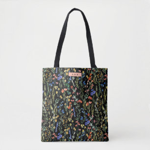 Stilvolles Muster der Wildblume Tasche