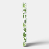 Stilvolles Muster für grüne tropische Blätter Case-Mate iPhone Hülle (Rückseite / Links)