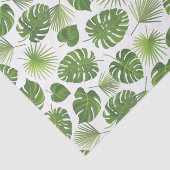 Stilvolles Muster für grüne tropische Blätter Seidenpapier (Ausschnitt)