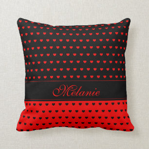 Stilvolles Muster für Rot und Schwarz Kissen
