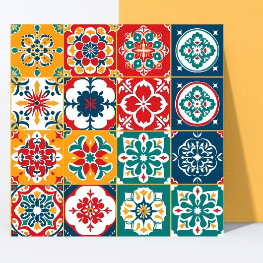 Stilvolles Muster mexikanisches Papel Picado Zuhau Fliese