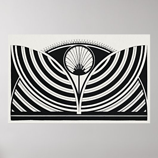 Stilvolles Muster Poster (Vorne)