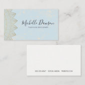 Stilvolles Muster Vintag Visitenkarte (Vorne/Hinten)