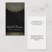 Stilvolles Muster Vintag Visitenkarte (Vorne/Hinten)