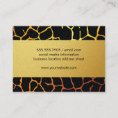 Stilvolles Muster Visitenkarte (Rückseite)