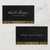 Stilvolles Muster Visitenkarte (Vorne/Hinten)