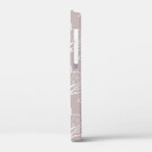 Stilvolles Mustermuster Monogramm Case-Mate iPhone Hülle (Rückseite / Links)