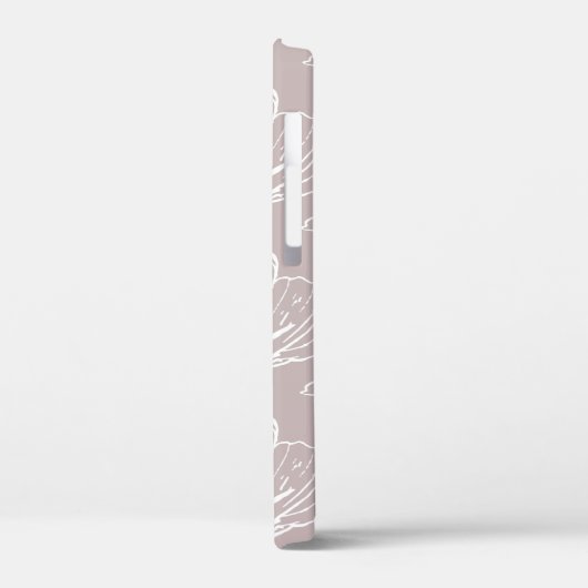 Stilvolles Mustermuster Monogramm Case-Mate iPhone Hülle (Rückseite / Links)