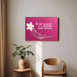 Stilvolles Nagelblumendesign Poster