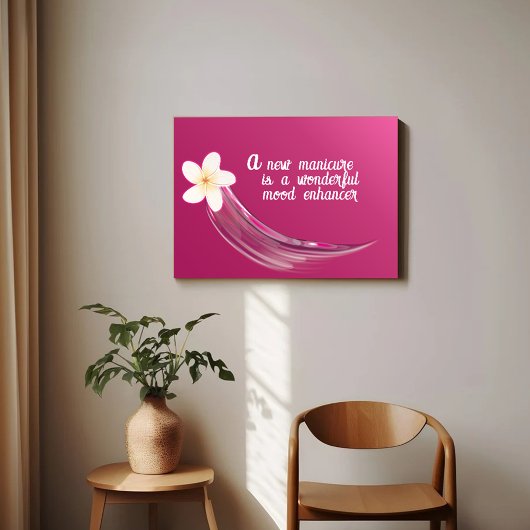 Stilvolles Nagelblumendesign Poster
