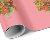 Stilvolles Nasturtium Wrapping Paper Geschenkpapier (Rolleneckpunkt)