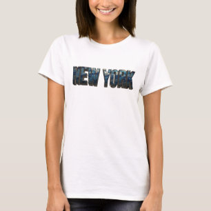 Stilvolles Navy NEW YORK Statement T-Shirt