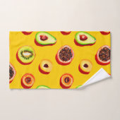 Stilvolles Neon Fruits Muster Badhandtuch Set (Handtuch)