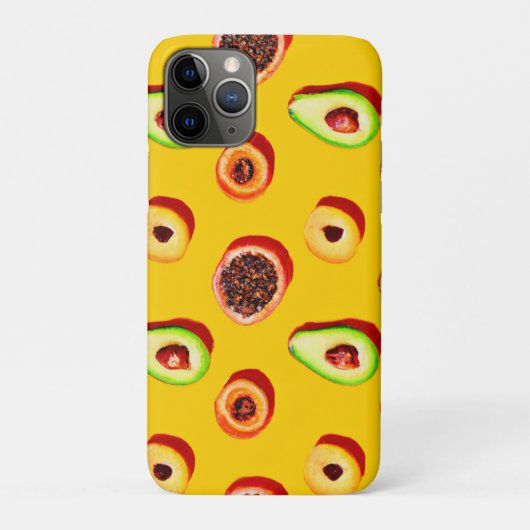 Stilvolles Neon Fruits Muster Case-Mate iPhone Hülle (Rückseite)