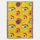 Stilvolles Neon Fruits Muster Decke (Vorderseite Vertikal)