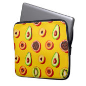 Stilvolles Neon Fruits Muster Laptopschutzhülle (Vorderseite Links)