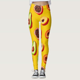 Stilvolles Neon Fruits Muster Leggings