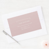 Stilvolles, neutrales Minimalistisches Firmenlogo Rechteckiger Aufkleber (Umschlag)