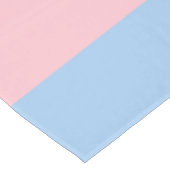 Stilvolles Niedliches Baby Pink und Blue Striping Tischdecke (Schrägansicht)
