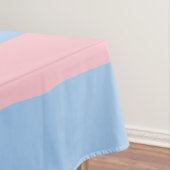 Stilvolles Niedliches Baby Pink und Blue Striping Tischdecke (Beispiel)