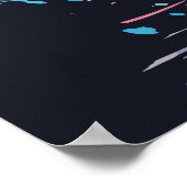 Stilvolles Niedliches Cat Design Poster (Ecke)