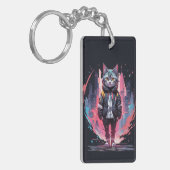 Stilvolles Niedliches Cat Design Schlüsselanhänger (Vorderseite links)