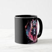 Stilvolles Niedliches Cat Design Tasse (VorderseiteRechts)