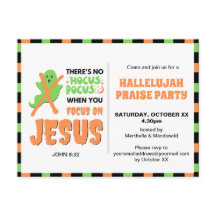 Stilvolles NO HOCUS POCUS Christlich Halloween