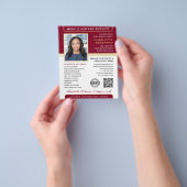 Stilvolles Notar-Service-Foto Burgundy Gold Flyer (Gruppe)