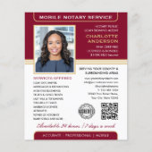 Stilvolles Notar-Service-Foto Burgundy Gold Flyer (Vorne)