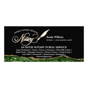 Stilvolles Notar- und Kreditgewerbegesetz für den Werbekarte