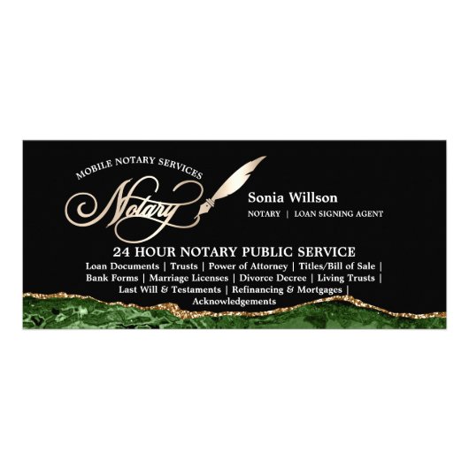 Stilvolles Notar- und Kreditgewerbegesetz für den Werbekarte (Vorne)