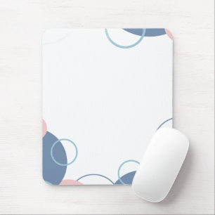 Stilvolles Notizbuch mit farbenfrohem Kreisdesign Mousepad