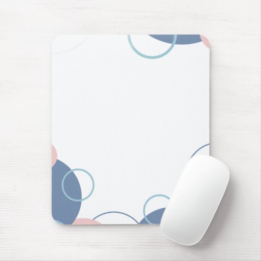 Stilvolles Notizbuch mit farbenfrohem Kreisdesign Mousepad (Mit Mouse)