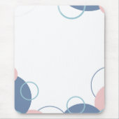 Stilvolles Notizbuch mit farbenfrohem Kreisdesign Mousepad (Vorne)