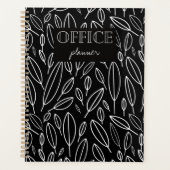 Stilvolles Office l Business Schwarz-weiß Planer (Vorderseite)
