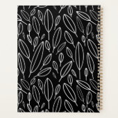 Stilvolles Office l Business Schwarz-weiß Planer (Rückseite)