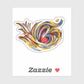 Stilvolles Om Symbol Muster Aufkleber (Blatt)