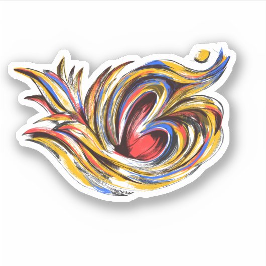 Stilvolles Om Symbol Muster Aufkleber (Vorderseite)