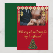 Stilvolles One Foto Frohe Weihnachten für meinen M (Vorne/Hinten)