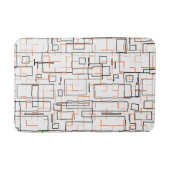 Stilvolles Orange Black Pattern Badematte (Vorderseite)
