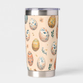 Stilvolles Ostermuster 20oz Thermal Tumbler Thermobecher (Links)