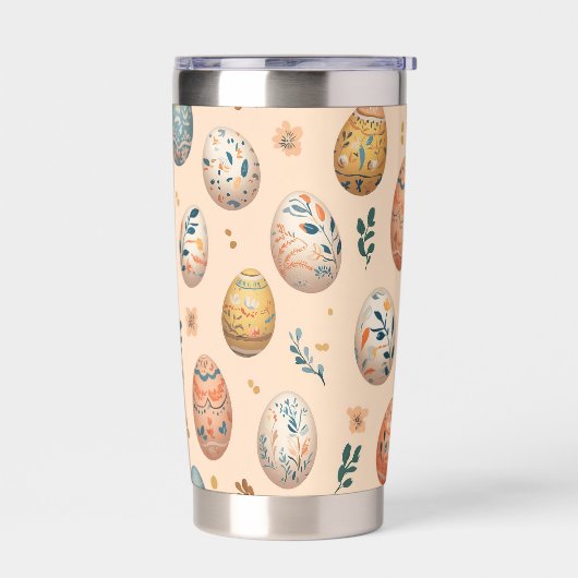 Stilvolles Ostermuster 20oz Thermal Tumbler Thermobecher (Links)