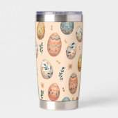 Stilvolles Ostermuster 20oz Thermal Tumbler Thermobecher (Rückseite)